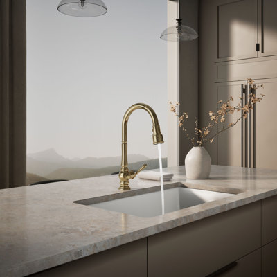 Artifacts Pull Down Single Handle Kitchen Faucet