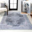Tapis gris / bleu / blanc Heida Chenille Medallion Cottage-88570902