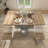 5 Pieces Folding Rectangular Dining Table Set