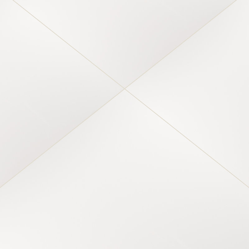 Segment Blanc 24 in. x 24 in. Polished Porcelain Floor and Wall Tile