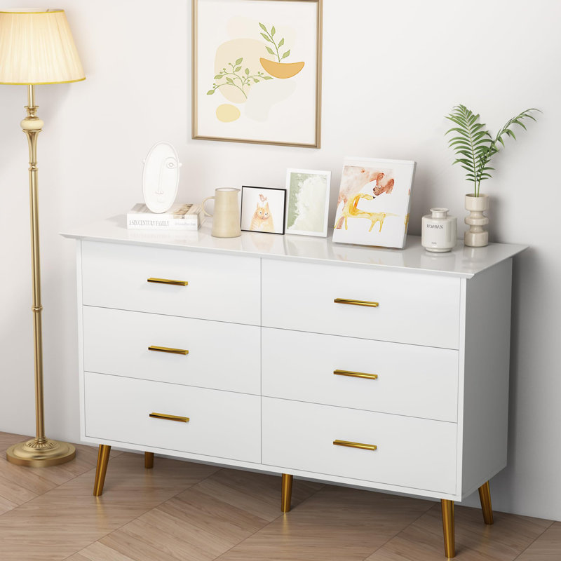 Steel 47.24'' W Dresser, White