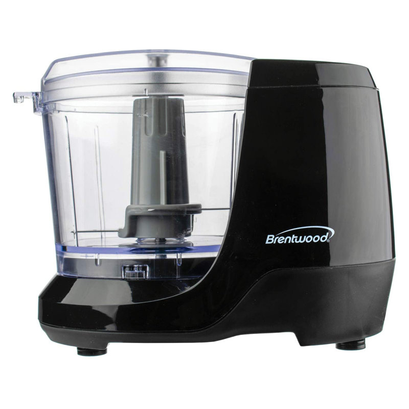 Brentwood 1.5 Cup Mini Food Chopper Processor, Black