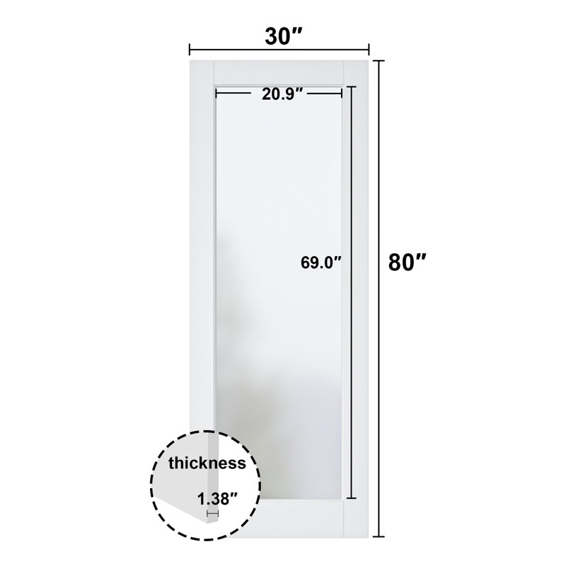 Porte standard en bois manufacturé 80 po, 30 po x 80 po