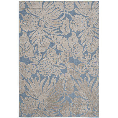 Tapis bleu Patricia