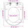 VidaXL Toilet Seat Soft Close Toilet Seat with Quick-release Design Square