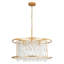 Lustre tambour en cristal 5 lumières à intensité variable