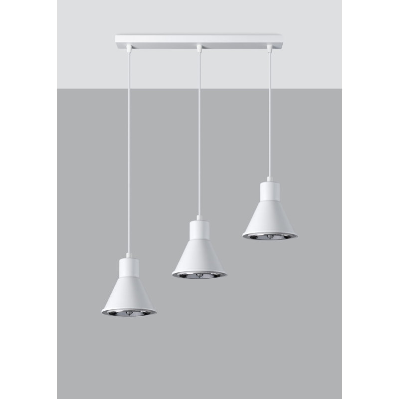 Dudek 3 - Light Cone;Kitchen Island;Cluster Pendant, White