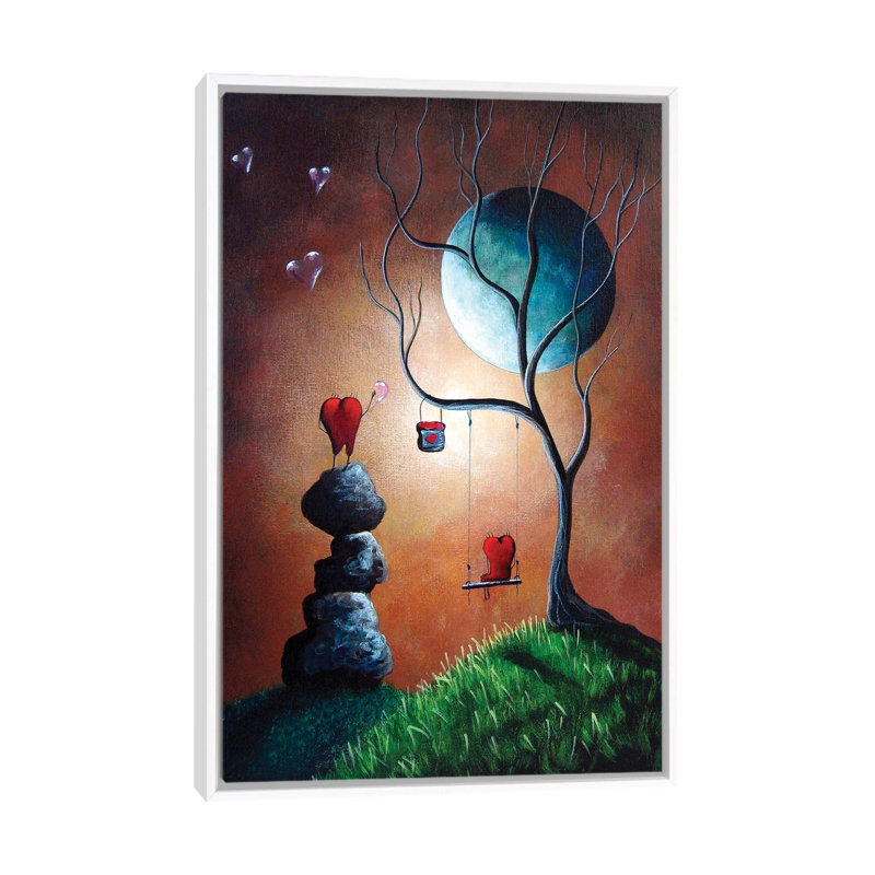 Just Because I Love You by Moonlight Art Parlour - Print on Canvas, White Framed, 66.04 cm H x 45.72 cm W