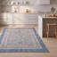 Tapis Cypress moderne à motif mosaïque mouchetée abstraite, bleu, gris, or, crème, ivoire, lavable à la machine, antidérapant, à poils courts, pour l'intérieur et l'extérieur, adapté aux animaux domestiques, idéal pour le salon, la chambre, la salle à manger, l'entrée, le couloir ou le bureau.-1327277686
