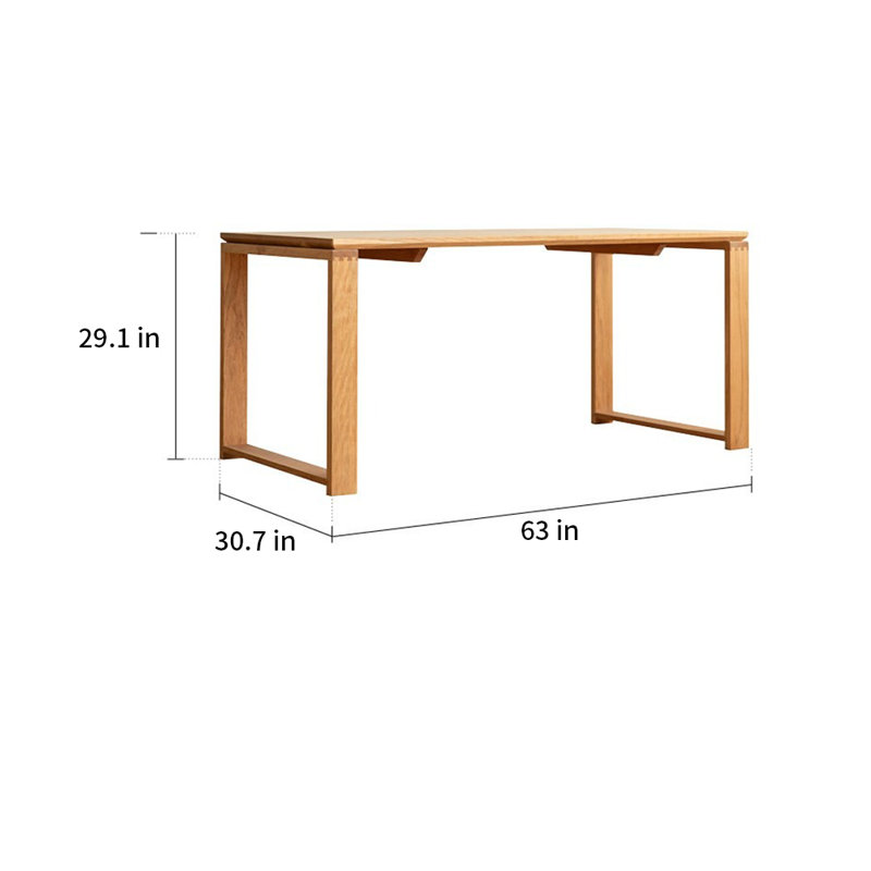 Table de salle à manger Sigita, Cerisier, H 29,1 po x L 63 po x l 30,7 po
