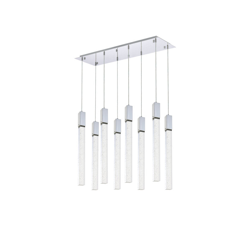 Aliha 8 - Light Kitchen Island Pendant, Chrome