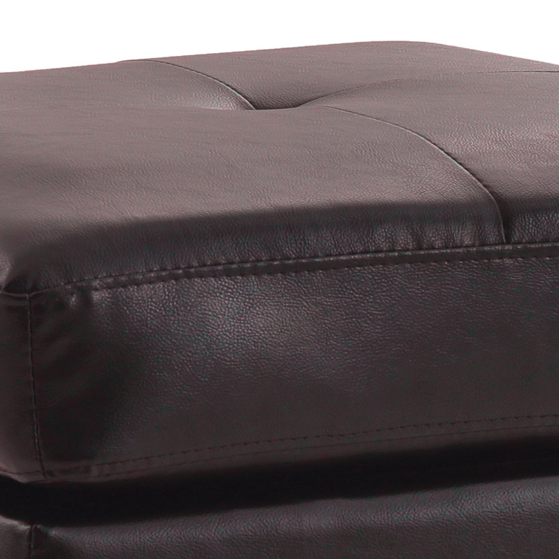 Newbury Ottoman, Dark Brown, Dark Brown