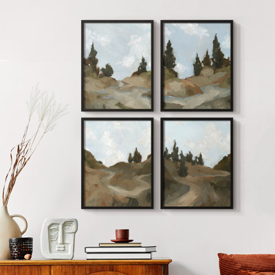 Impression sur toile, ensemble de 4