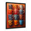 Tasse de café rouge et bleu Boho Morning I - Coffee Wall Art Living Room-457797691-457797690