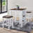 3 Pieces Counter Set Storage Space For Small Space Modern Farmhouse Design Retro Design