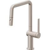 Pull-Down Kitchen Faucet With Button Sprayer - Quad Spout