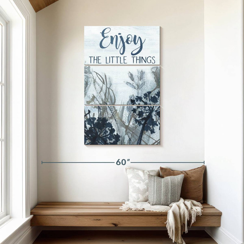 Tergel «Enjoy The Little Things Wildflowers», H 45 po x l 28 po