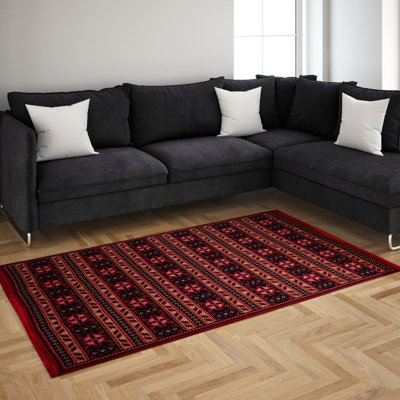 Liam  Washable Rug 3x5 Double Sided Area Rug Modern Pattern for Living Room, SA25BA