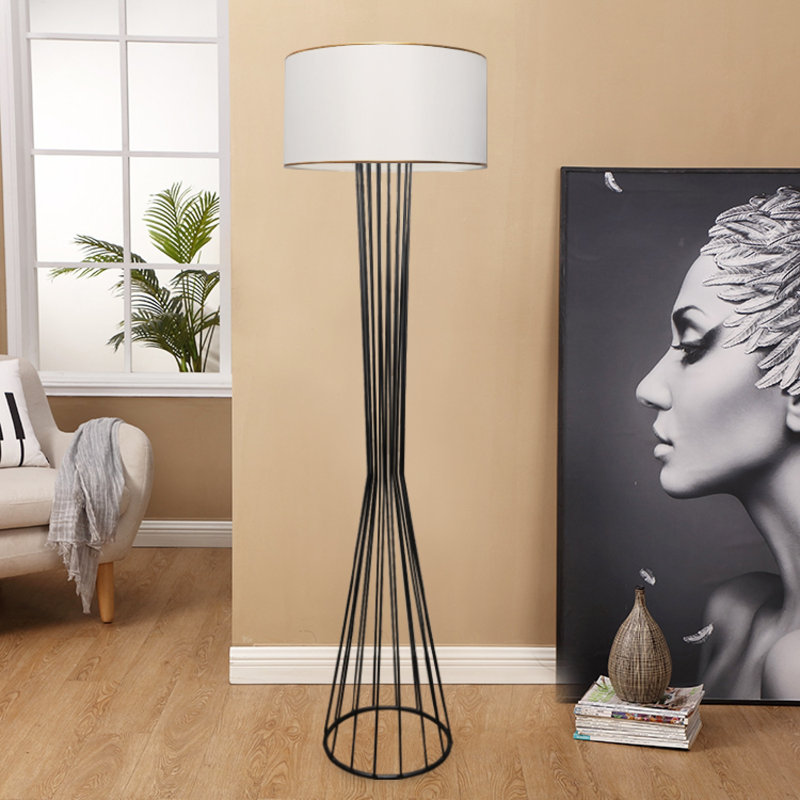 Sharleen 140cm Novelty Floor Lamp, Black, White