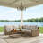 Havana 106.5'' Wide L-Shaped Premium All-Weather Wicker Patio Sectional with Sunbrella® Cushions-98127511