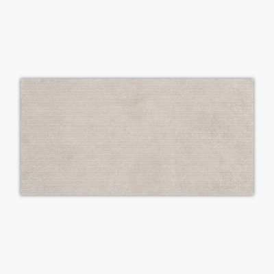 Bliss Silver Thin-Raked 24x48 Porcelain Wall Tile