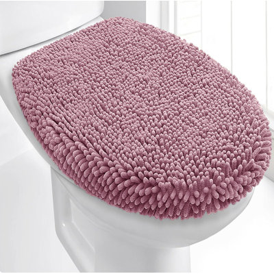 18"X18" - Soft Cozy Plush Chenille Toilet Seat Cover