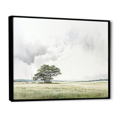 «Gray Lightning Scenery Minimalisme» sur toile