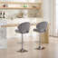Ensemble de 2 chaises de salle à manger, tabourets de bar - tabourets réglables avec dossier et repose-pieds, chaises de bar à hauteur de comptoir-1273873980