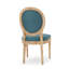 Chaise d'appoint rembourrée à dossier Roi Louis Jair-931525227