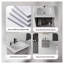 Meuble-lavabo flottant de 20 po avec lavabo, porte à fermeture en douceur et boîte en contreplaqué gris avec portes en panneau de particules