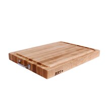 John Boos Chop-N-Slice Maple Wood Cutting Board for Kitchen Prep, 1 Thick,  Small, Edge Grain, Rectangle Charcuterie Boos Block, 16 x 10, Reversible