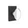 Privacy Hampton Knob with Rectangular Rose