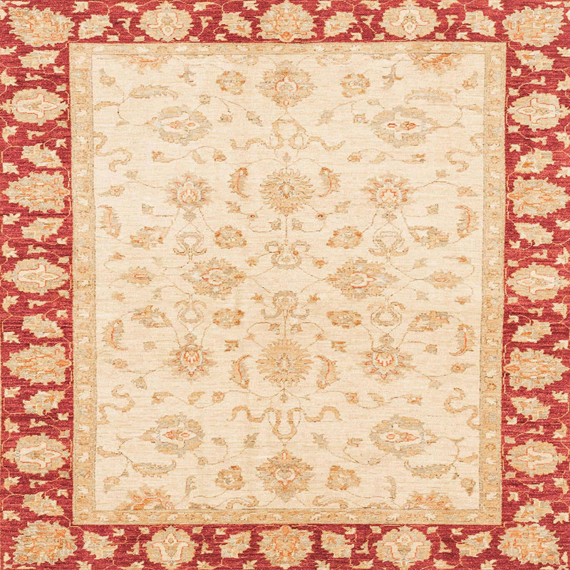 Tapis abstrait moderne 3428, Carré 8 pi