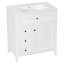 Meuble-lavabo blanc 30 po avec lavabo-543679671