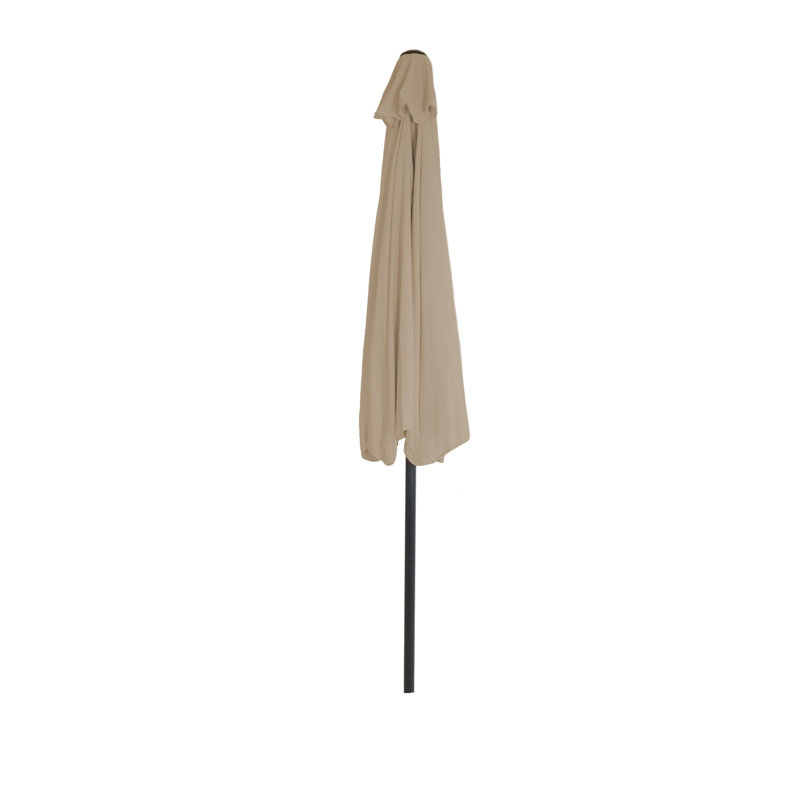 Summertime Umbrellas 3 Half Umbrella Outdoor Patio Shade - 9' Patio Umbrella with Easy Crank - Small Canopy for Balcony, Table, or Deck by Pure Garden