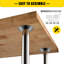 Table de travail en bois avec tablette inférieure-66221952