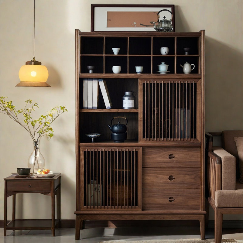 Buffet simple en bois massif avec rangement