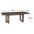Arkelle 84" Manufactured Wood Trestle Dining Table