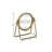 10" Gold Metal Round Tilting Framed Makeup Shaving Tabletop Mirror
