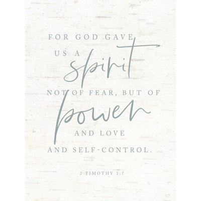 " For God Gave Us A Spirit " Mixed Media Print
