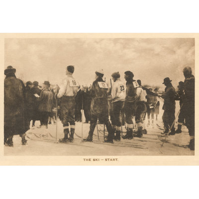 The Ski Start by Wild Apple Portfolio - Wrapped Canvas Print