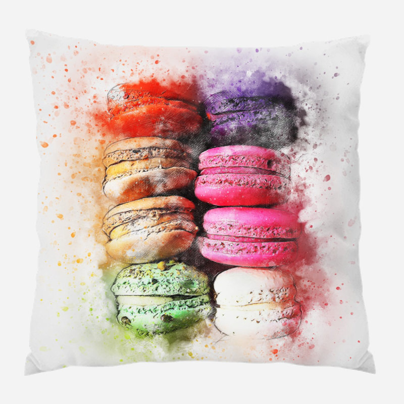 Outdoor Reversible Throw Pillow, Microsuede, Indoor
