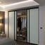 Garde-robe coulissant 4 panneaux en verre laiteux-86309578-86309585-126699343