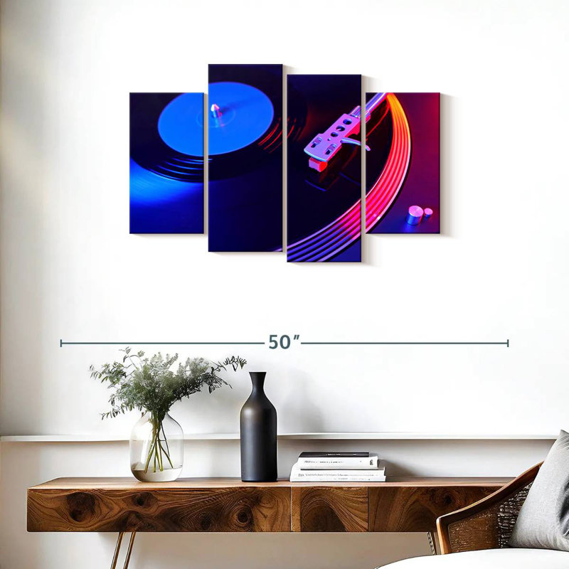 Abarca Turntable Party Record, 22'' H x 36'' W