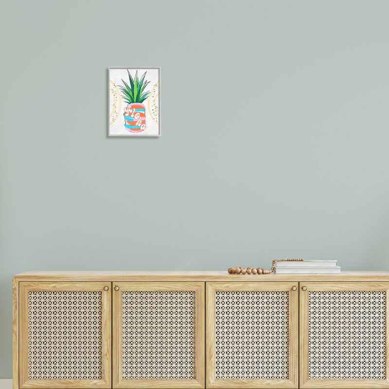 Tropical Aloha Pineapple Bold, H 14 po x l 11 po x P 1,5 po, Estampe numérique Farmhouse