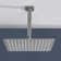 1-Spray Patterns With 2.5 GPM 9.84 In. Ceiling Mount Fixed Shower Head In Brushed Nickel