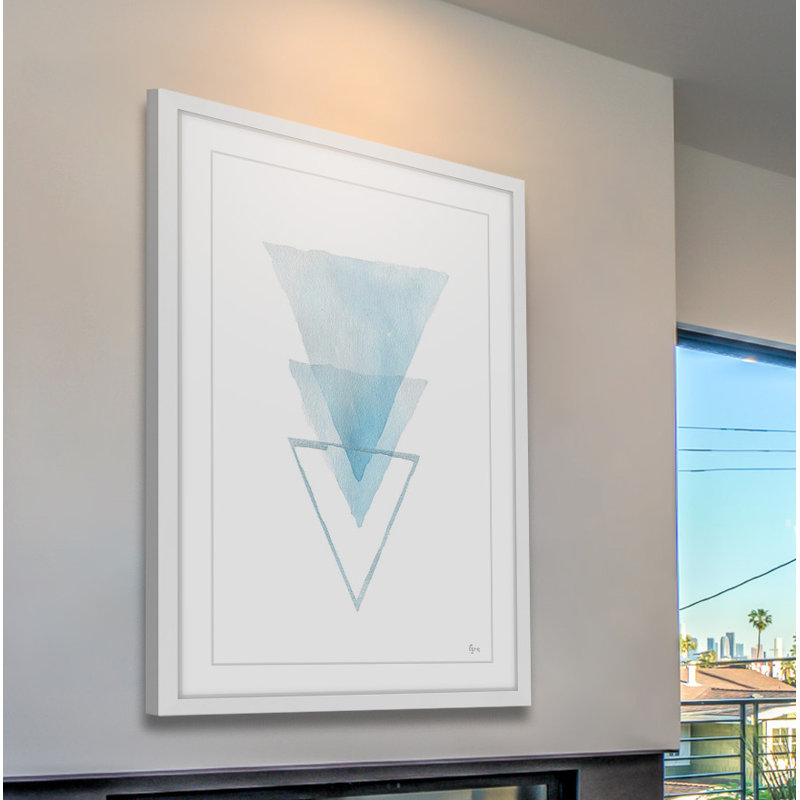 « inversed iceberg »-cadre photo, impression sur papier, H 18 po x l 12 po x P 1,5 po, Cadre blanc