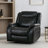 Abbagail 38.9" Wide Overstuffed Faux Leather Manual Recliner with Massage and Heating-1217334198