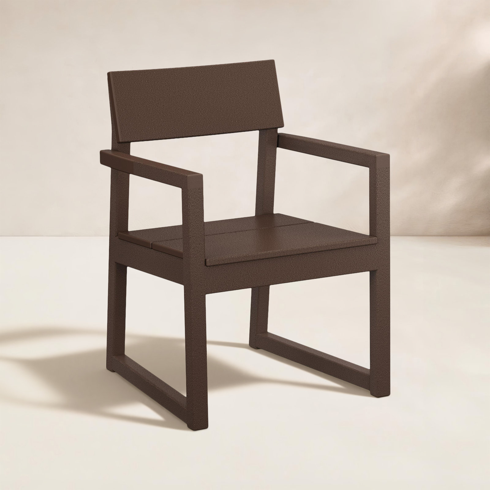 POLYWOOD® Edge Patio Armchair, Mahogany
