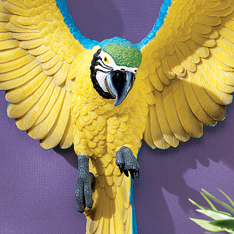 Phineas the Flapping Macaw Bird Wall Décor